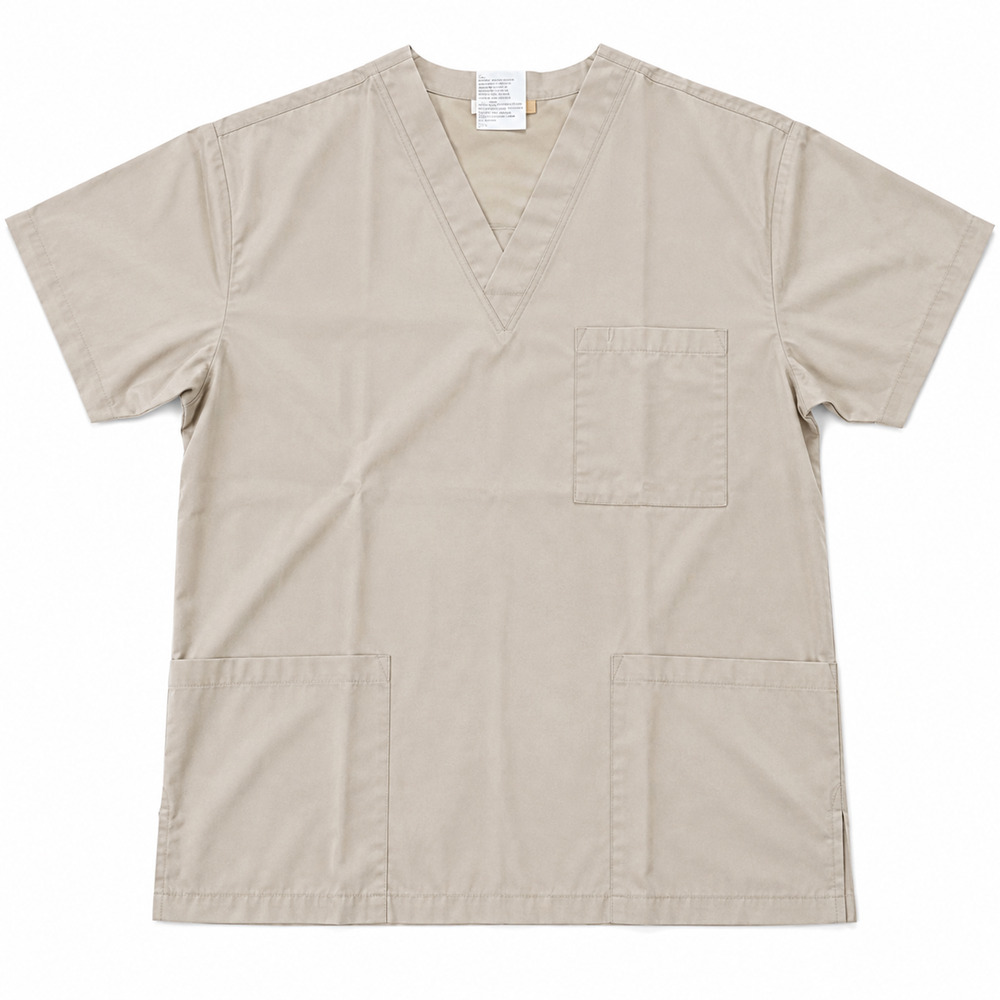 All Heart Biege Scrubs Top, S - Picture 5 of 7